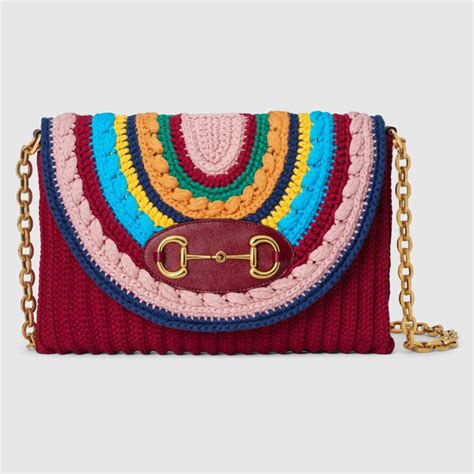 gucci crochet bag|Gucci horsebit shoulder bag.